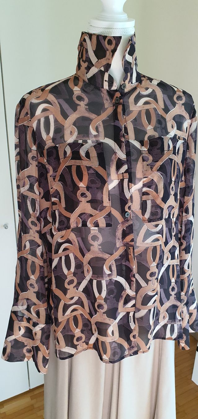 Luisa Cerano Camicette: Luisa Cerano Seidenbluse – Nuovo (secondo la descrizione) da Basel venduto da Kristal4 8