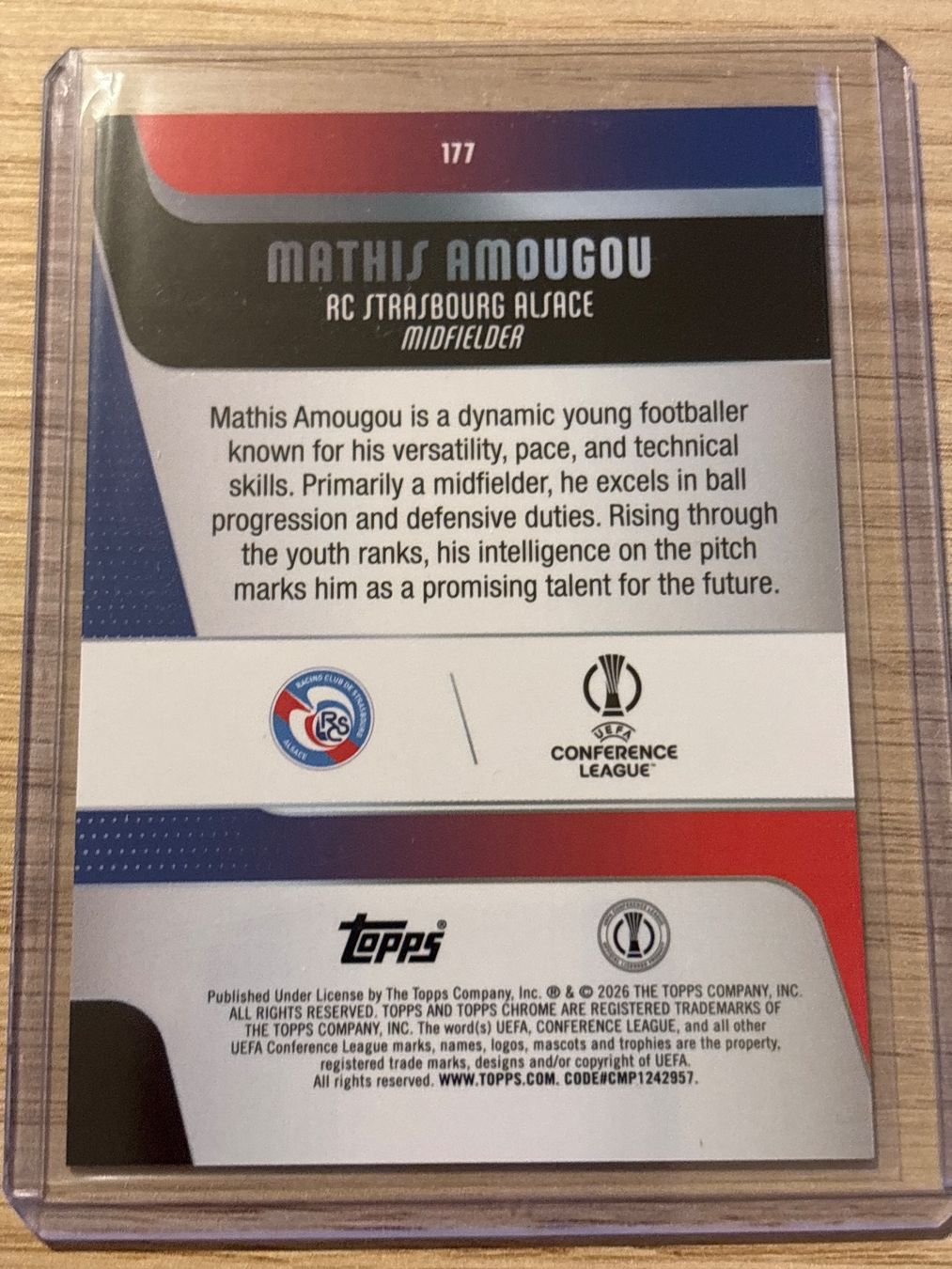 Topps Carte collezionabili: Topps Chrome UCC 25/26 Mathis Amougou /250 – Nuovo (secondo la descrizione) da Zürich venduto da BVBWINNER 1