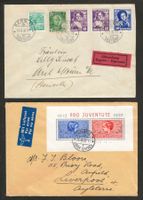 2 Briefe mit Pro Juventute Ausgaben 1936/1937