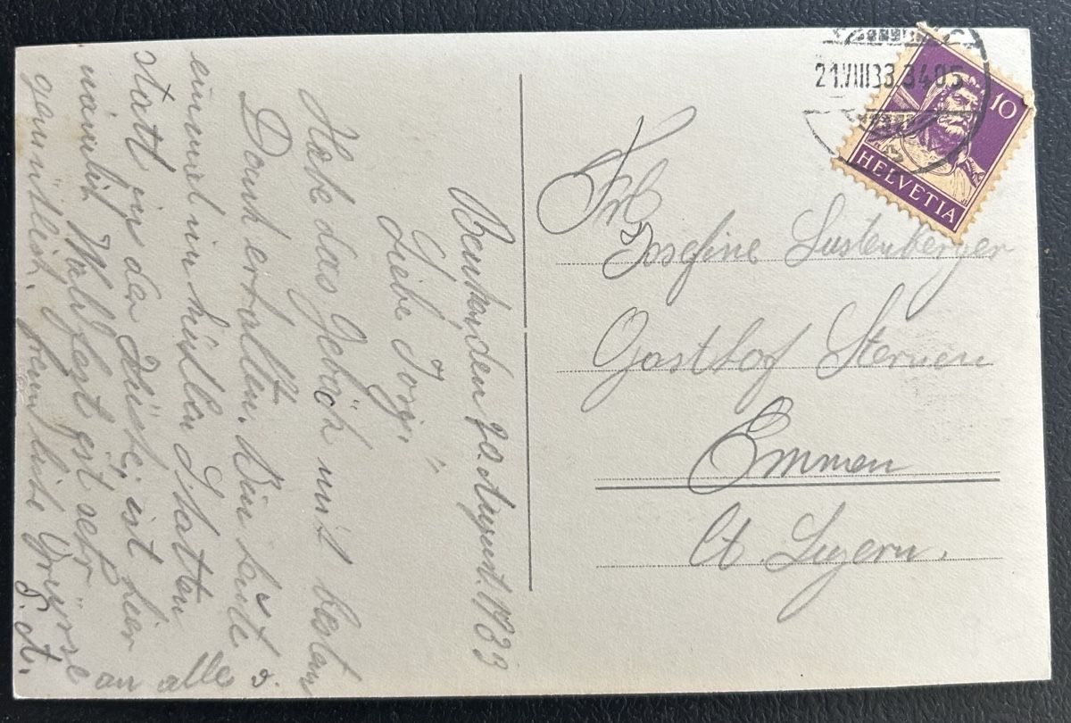 Cartoline postali: Fotokarte Benken SG – Usato da Horw venduto da Tellbub 1