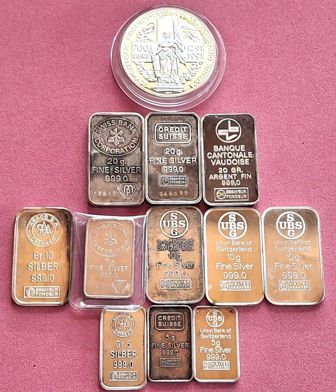 Metalli preziosi: SILBERBARREN - 156.1 GRAMM - FEINSILBER – Usato da Boniswil venduto da dpd4coins