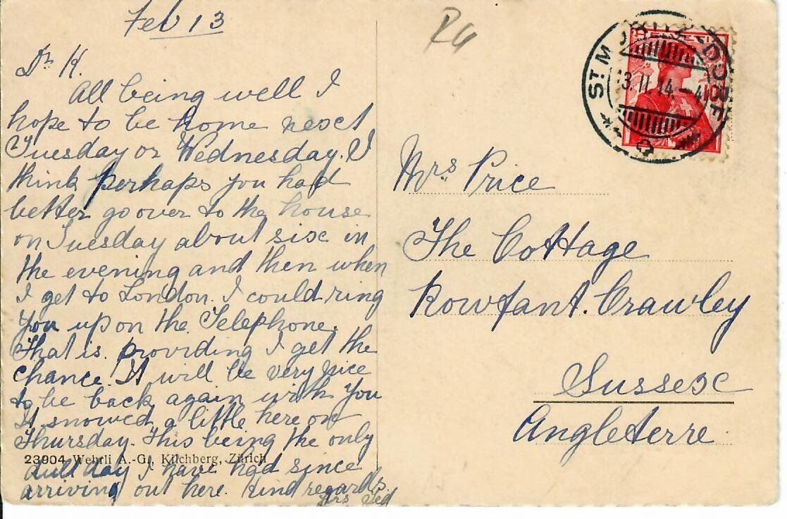 Cartoline postali: Cresta - Palace 1914 – Usato da Hochdorf venduto da Ziegel-16 1