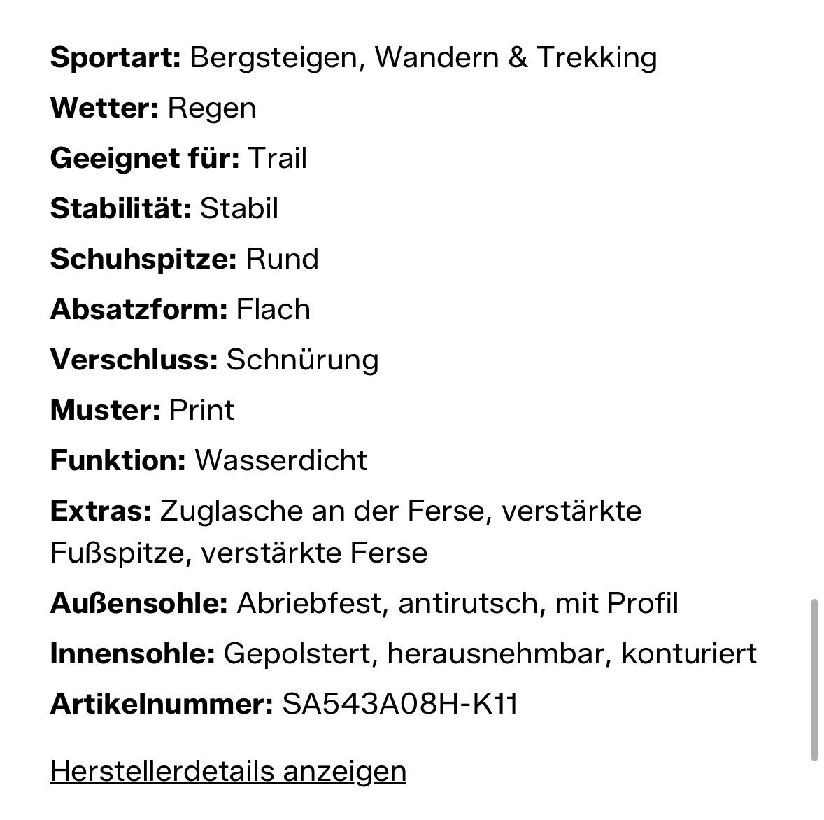 Salomon Scarpe per ragazzi: Kinderschuhe / Trekkingschuhe Salomon XA Pro 3D – Usato da Waltenschwil venduto da Schmetterling2015 7