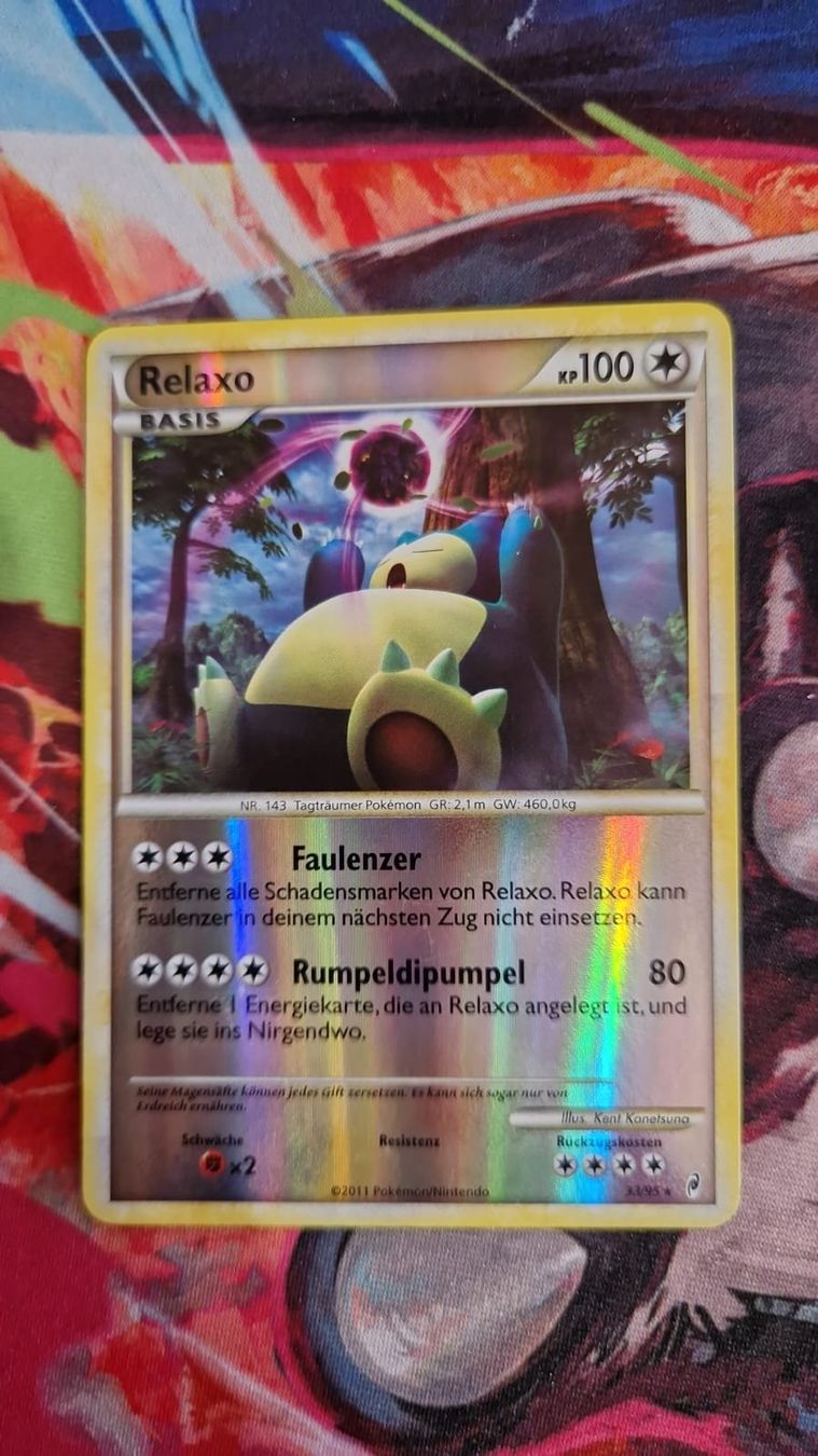 Pokémon Carte collezionabili: Relaxo (CL 33) | Reverse Holo – Usato da Aarwangen venduto da Niccollects