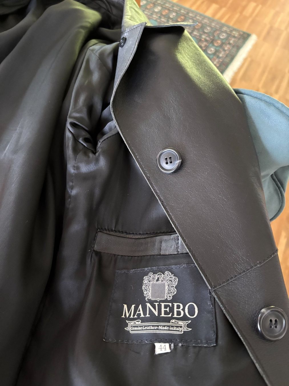 Mäntel: Damen Ledermantel Schwarz / Grösse 38 – Gebraucht aus Binz von Lotta59 2