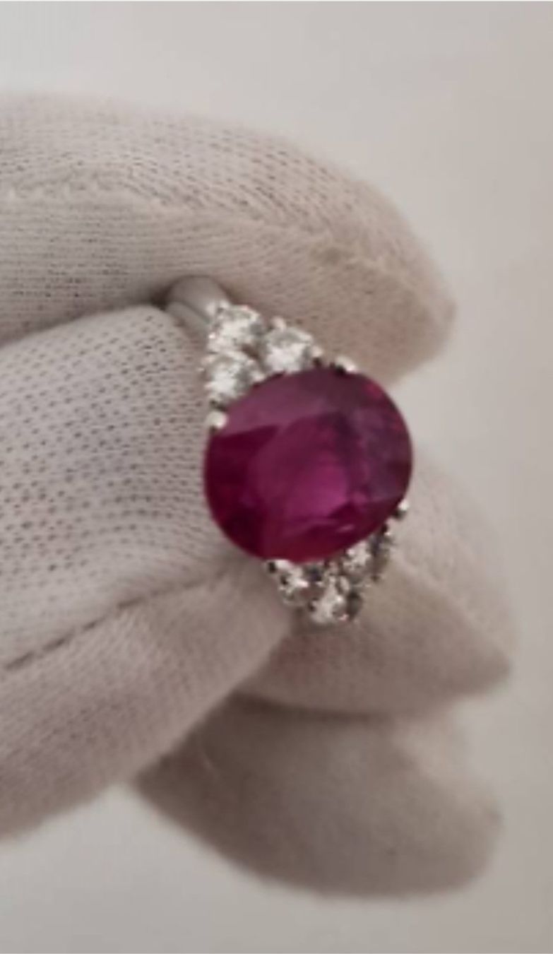 Ringe: Ring mit Rubin aus 18K Weißgold – Gebraucht aus KLOTEN von Luxurious-Shop 4