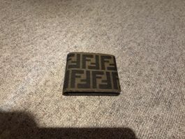 Portemonnaie Fendi braun Logo Muster gebrauchter Zustand