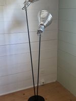 Stehlampe im Theaterstil, Eigenbau, dimmbar