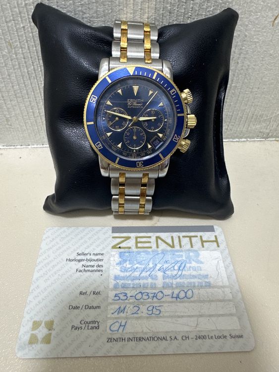 Zenith El Primero Rainbow Chronograph 53 0370 400 Kaufen auf Ricardo