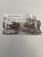 Block Bosnien Dampflokomotive mit 100 und 150 Jubiläum