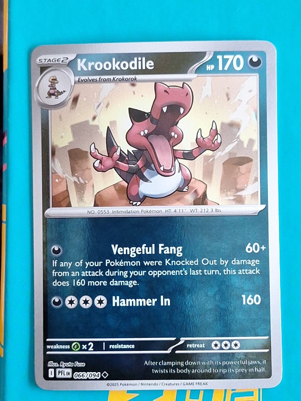 Pokémon Carte collezionabili: Krookodile - Reverse Holo - Pokemon Phantasmal Flames – Usato da Altstätten SG venduto da GGsGameshop