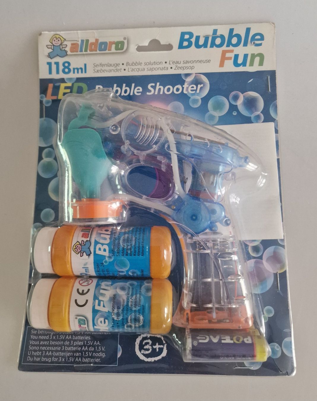 Spielzeuge: Alldoro Bubble Fun LED Bubble Shooter neu – Neu und originalverpackt aus Oberuzwil von aseinkaufswelt