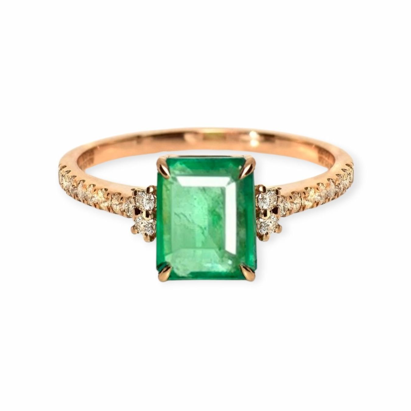 Ringe: Smaragd-Ring 14k Roségold 2,64ct – Neu und originalverpackt aus Illnau von Juwelier_Mahler_GmbH