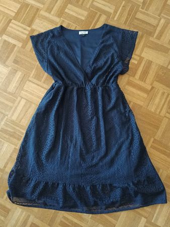 True Spirit Spitzenkleid Gr L Damen Kleid blau
