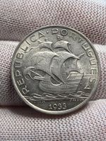Portugal 5 Escudos 1933 “Caravela” Silber