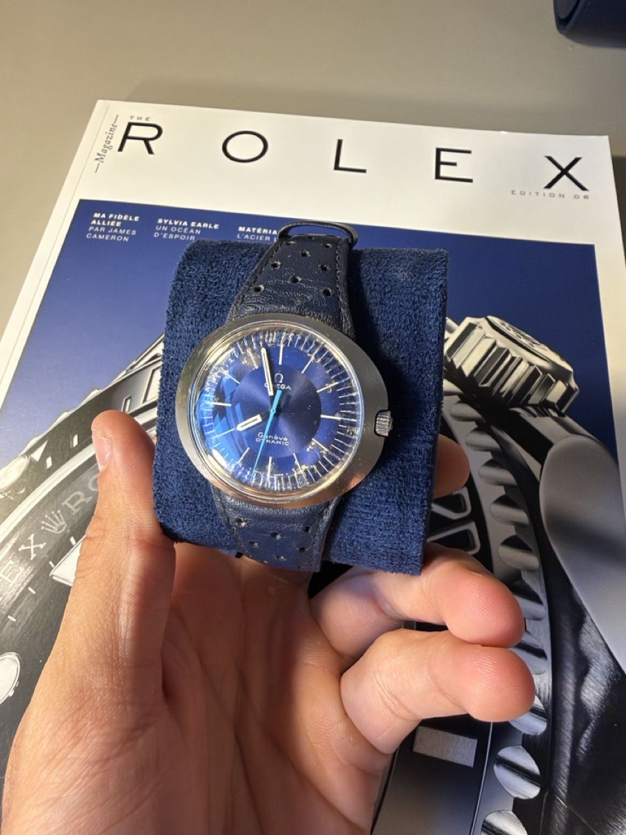 Omega Orologi: Omega Geneve Dynamic watch blue dial – Usato da St. Gallen venduto da Takuma_joye14
