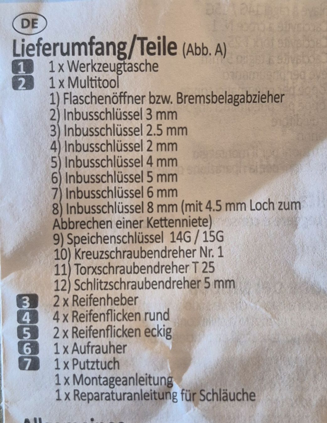 Pezzi di ricambio: Werkzeugtasche mit Multitool bikemate Neu – Nuovo e nell'imballaggio originale da Schmitten FR venduto da KaDa81 4