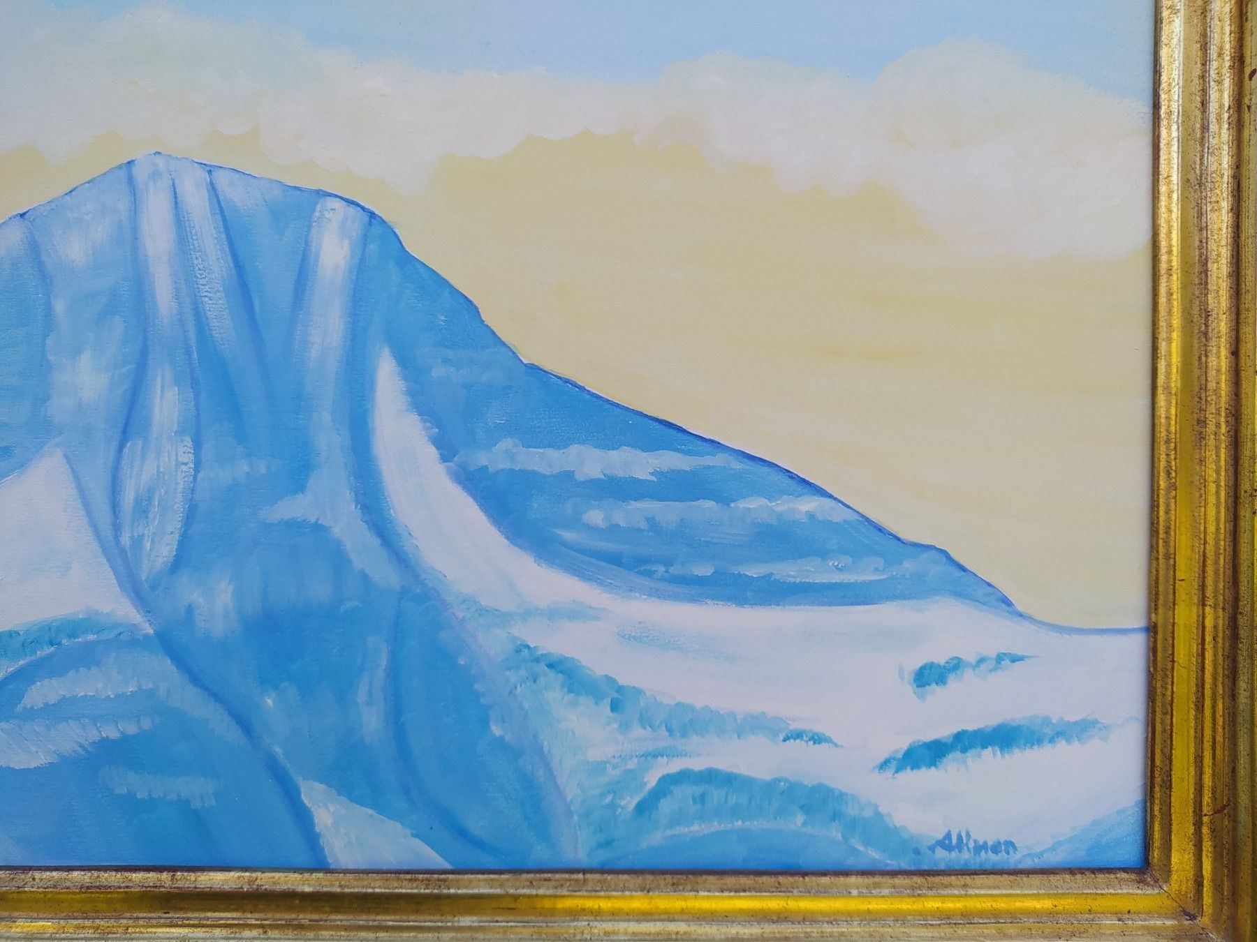 Gemälde: Ölgemälde Breithorn, signiert – Gebraucht aus Bretzwil von nefith 5