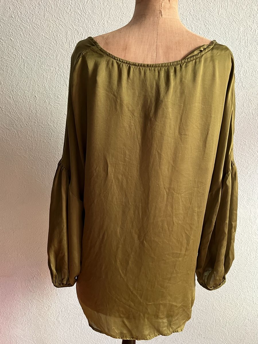 Camicette: Chemisier vert kaki taille 4 100% viscose – Nuovo (secondo la descrizione) da Genève venduto da ct_fqr8 1