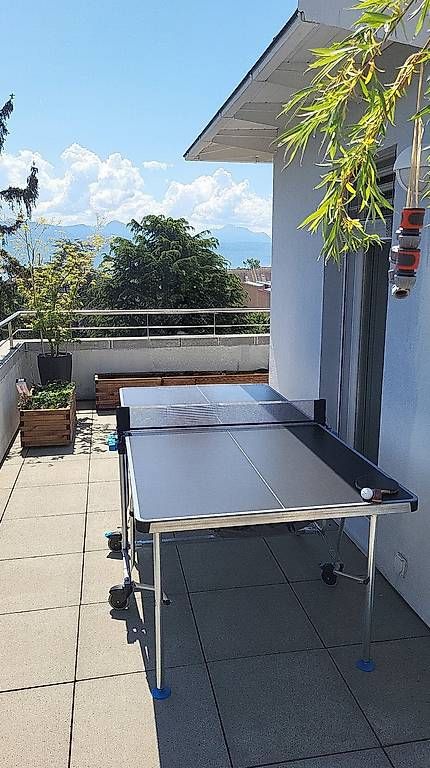 Tennis da tavolo: Table de ping pong Pongori PPT 500 medium – Usato da Pully venduto da Cedric.kr