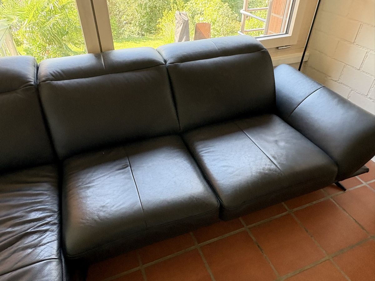 Divani: Ecksofa Leder schwarz gebrauchter Zustand – Usato da Rothenburg venduto da Ginestra 3