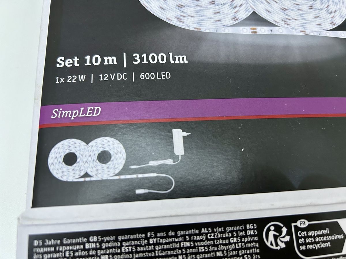 Ghirlande e barre luminose: LED Strippe Paulmann 5 Meter Verlängerung – Usato da Gunten venduto da starfish3 7