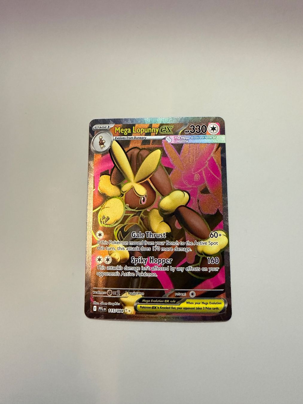 Pokémon Carte collezionabili: Mega Lopunny EX 115/094 – Usato da Niederhasli venduto da tcgpoint