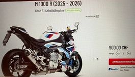 Zu verkaufen für BMW M 1000 R 2025 SC Project Auspuff