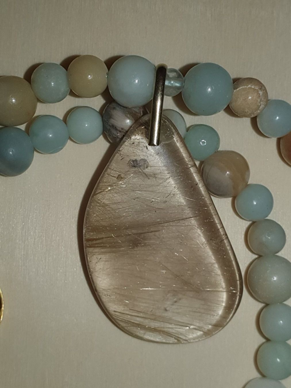 Catenine: Set Amazonite mit Goldener Rutilquarz – Nuovo (secondo la descrizione) da Benglen venduto da Meercat3 4