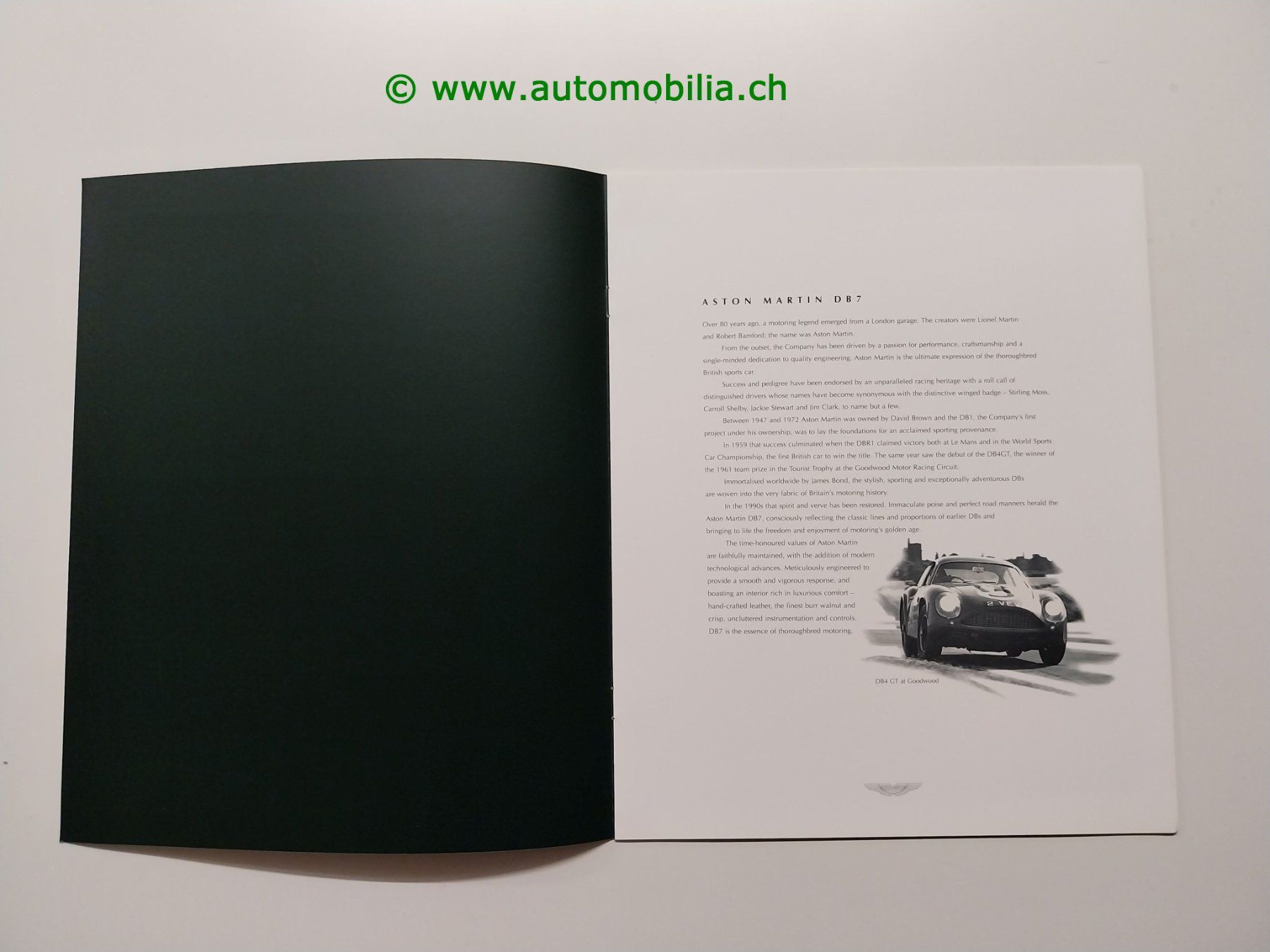 Aston Martin Dokumente: Aston Martin DB7 Prospekt englisch – Gebraucht aus Weingarten-Kalth von Bettelbruenneli 1