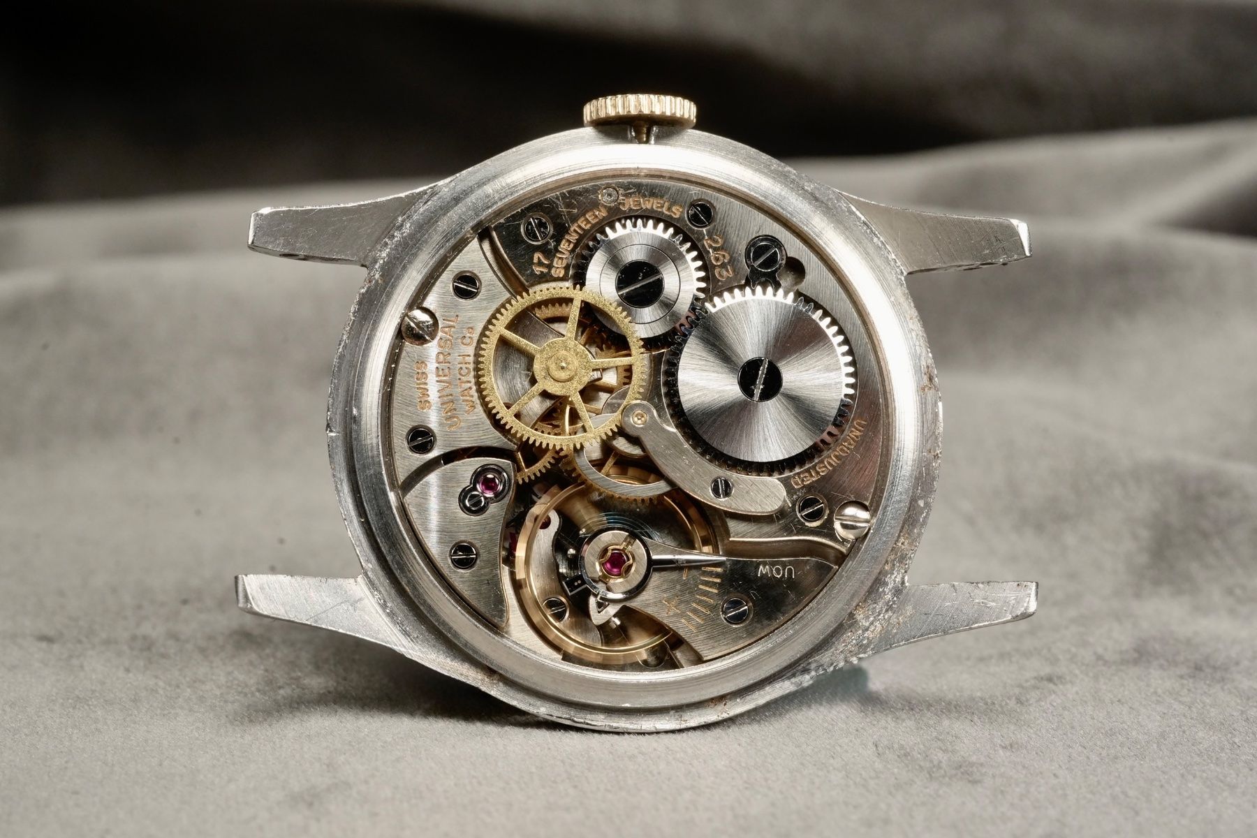 Universal Genève Orologi: Universal Geneve -  Breguet Numerals 1945 Ref. 20733 ST&G – Usato da Morcote venduto da chronoservice 4