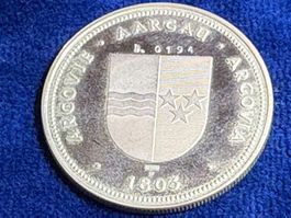 8. 1 Medaille 900 Silber, 15 g, Durchmesser 33 mm