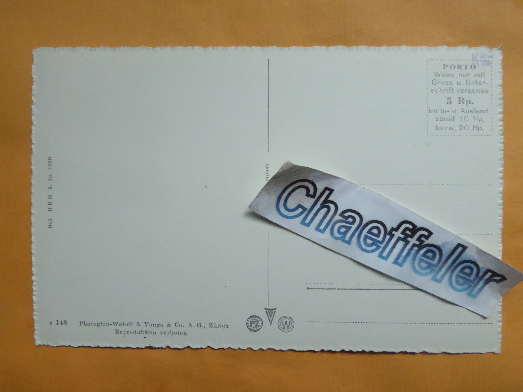 Ansichtskarten: Spiez mit Blüemlisalp – Neu (gemäss Beschreibung) aus Zürich von Chaeffeler 1