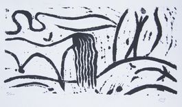 Linoldruck: Signs II