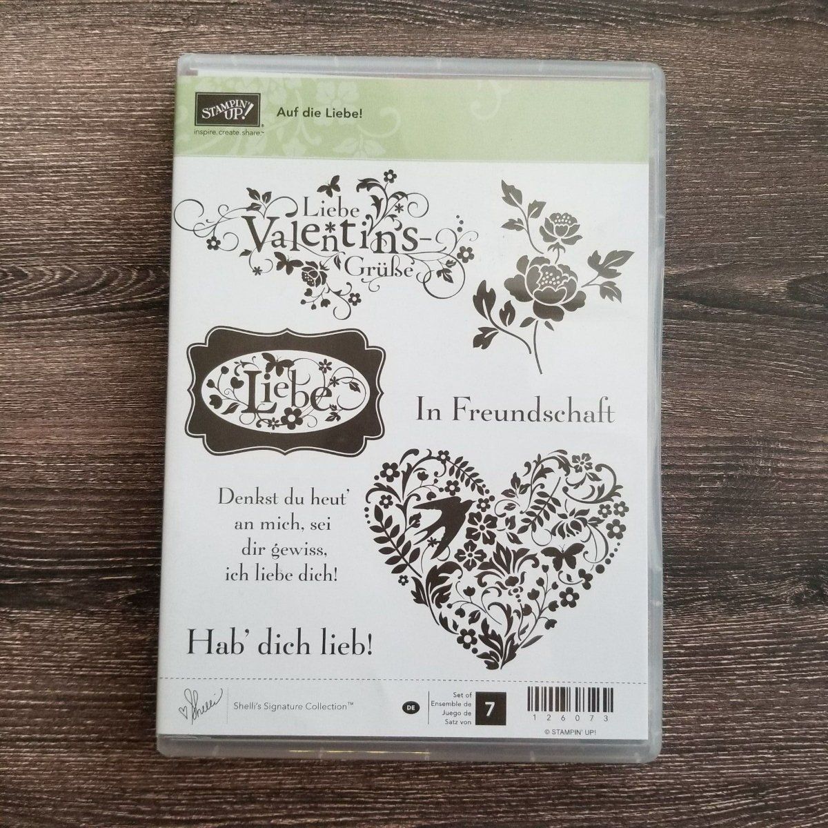 Stampin' up! Stempel: Stempelset "Auf die Liebe" von Stampin up – Gebraucht aus Frauenkappelen von 77Adi