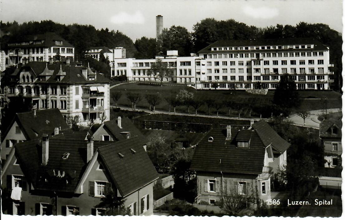 Cartoline postali: Luzern Spital – Usato da Hochdorf venduto da Ziegel-16