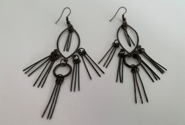 Bronze Tone Drop Earrings - Summer Style
