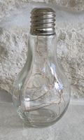Glaslampe mit Lichterkette  ca 20cm neu ungebraucht