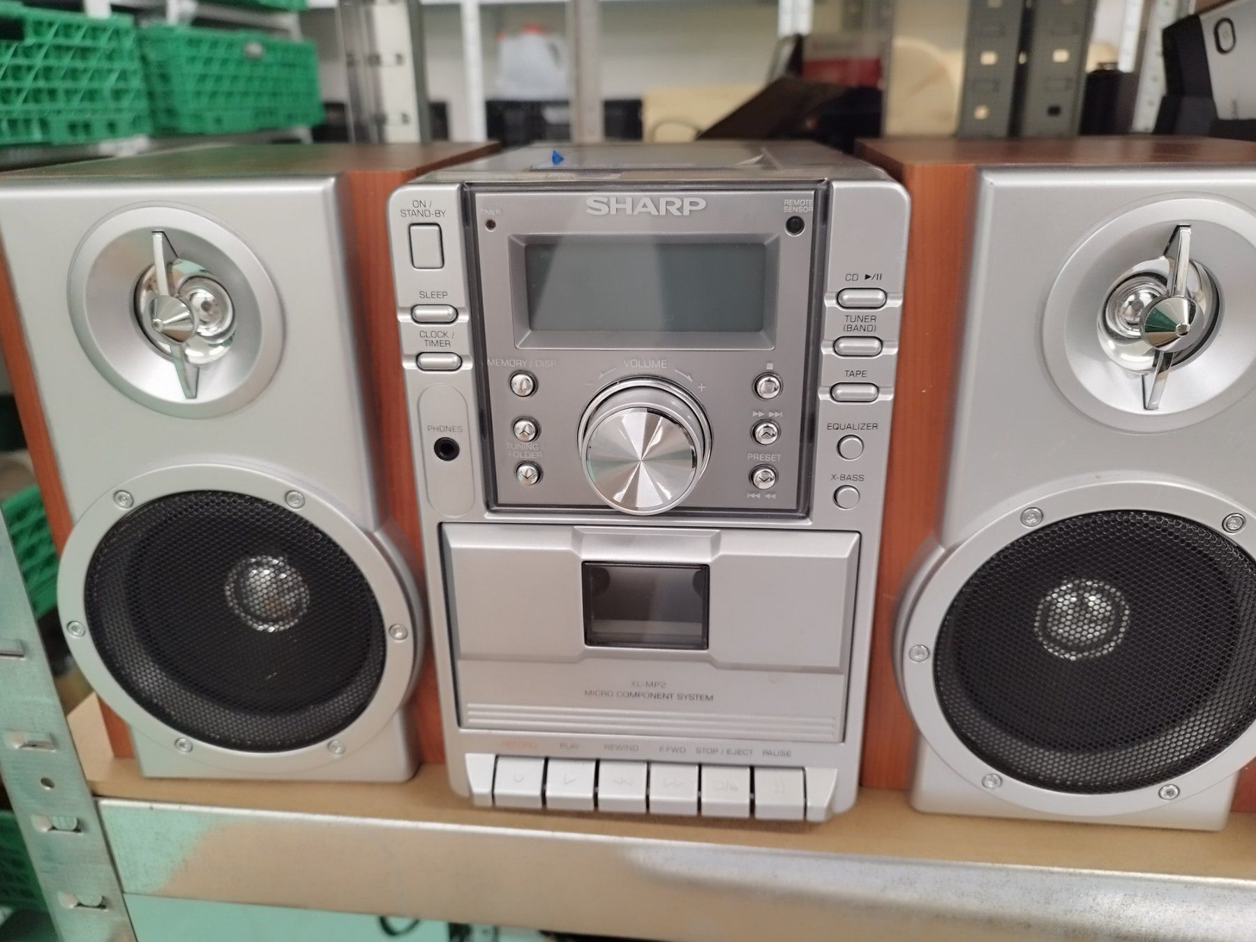 Sharp Lettore multimediale & Streamer: SHARP XL-MP2H Micro Component System 2x Speaker CP-MP2H – Usato da Uster venduto da NEVERLASTTRADING