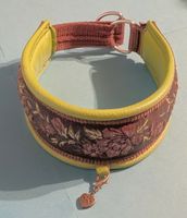 Hundehalsband handgemacht, Leder, floral, Sommer-Edition! 🐶