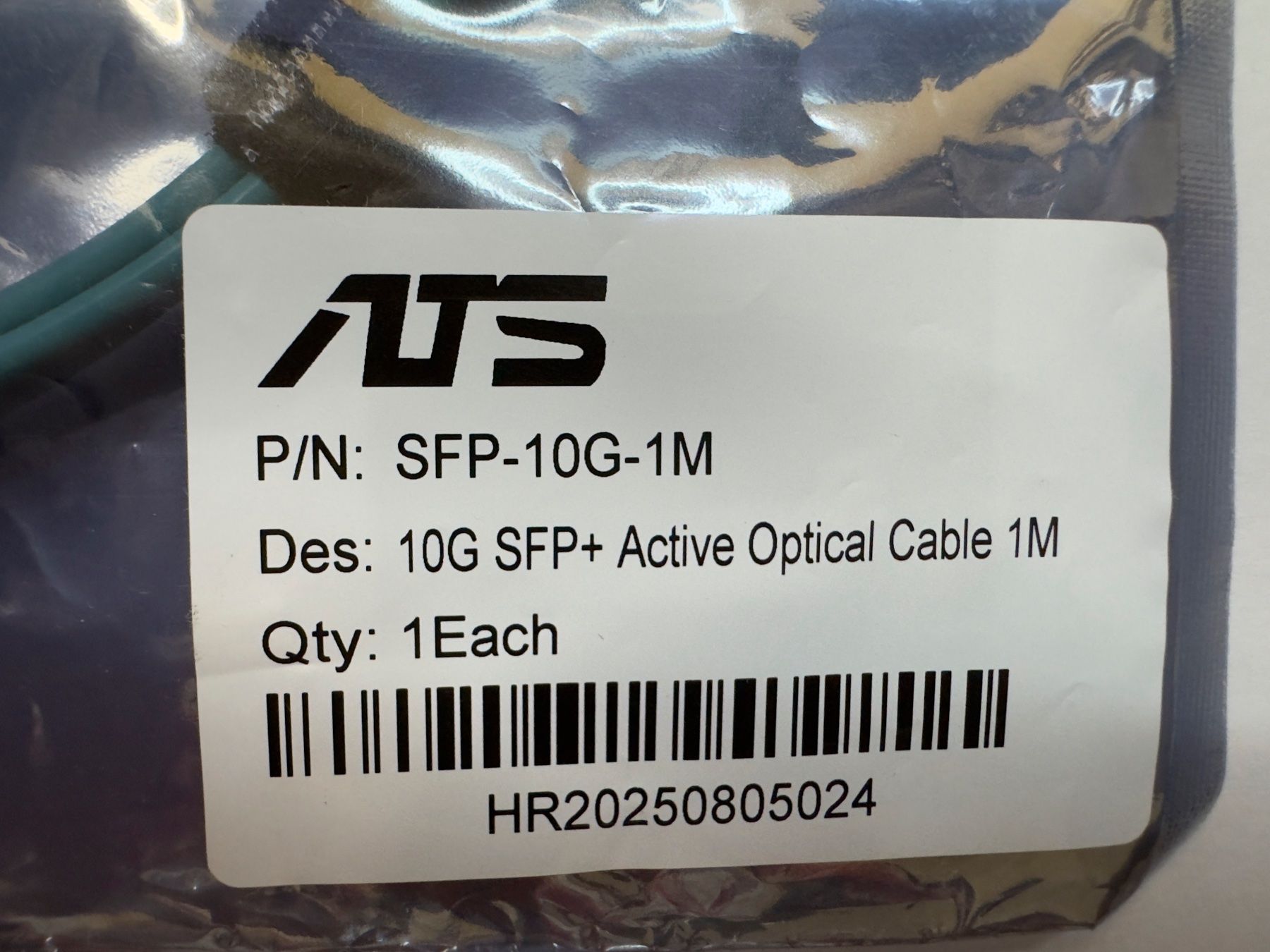 Cavi: 10G SFP+ AOC Active Optical SFP+ Cable 1M – Nuovo e nell'imballaggio originale da Vevey venduto da souris14 1