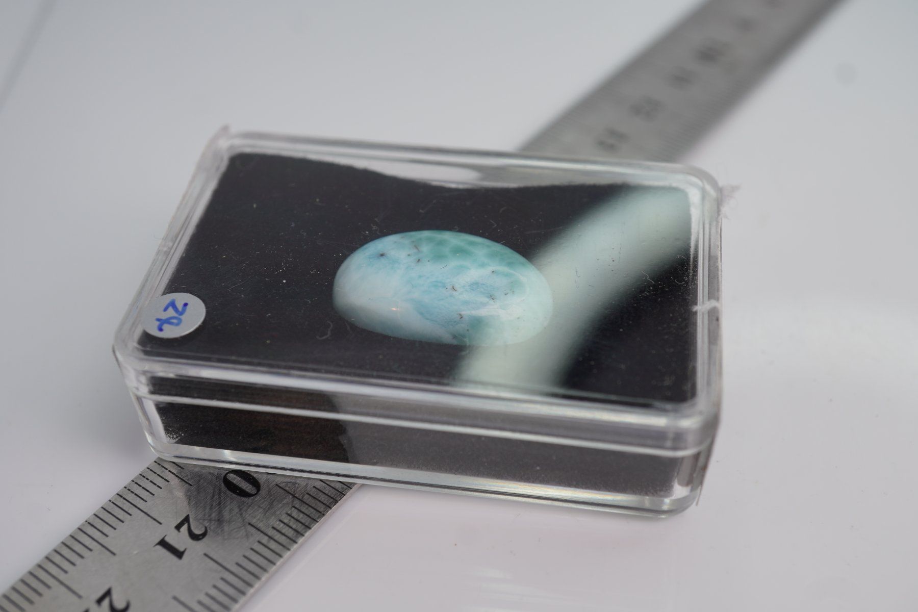 Minerali & Pietre curative: Larimar    Cabochon    Farbig   im Böxli 1AAAA – Nuovo e nell'imballaggio originale da Eschenbach SG venduto da topstone 5