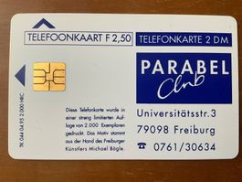 Telefonkarte Niederlande-Deutschland Parabel Club