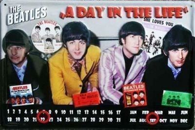 Insegne: Blechschild - Beatles - Ewiger Kalender – Nuovo e nell'imballaggio originale da Ennetbürgen venduto da open24shop