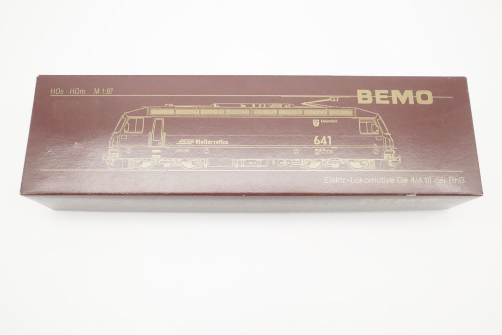 Bemo Modelleisenbahnen: Bemo 1259 112 RhB Ge 4/4 III 642 H0m DC Analog – Gebraucht aus Basel von Railfun 7