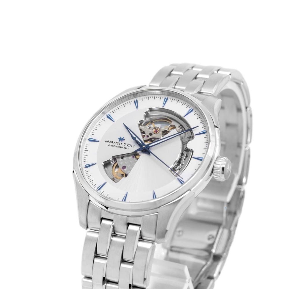 Hamilton Orologi: Hamilton Men's H32675150 OpenHearth Silver Dial Auto – Nuovo e nell'imballaggio originale da Schindellegi venduto da harveystore 8
