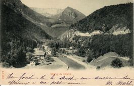 Champ du Moulin / UPU Frankatur mit Abart