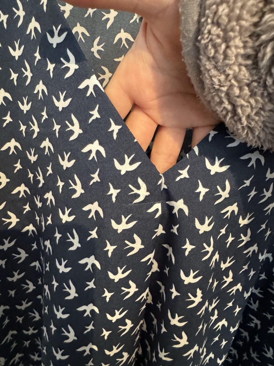 Blusen: Bluse Vögel dunkelblau Gr. 56 / XXL – Gebraucht aus Fislisbach von KolibriSecondhand 3
