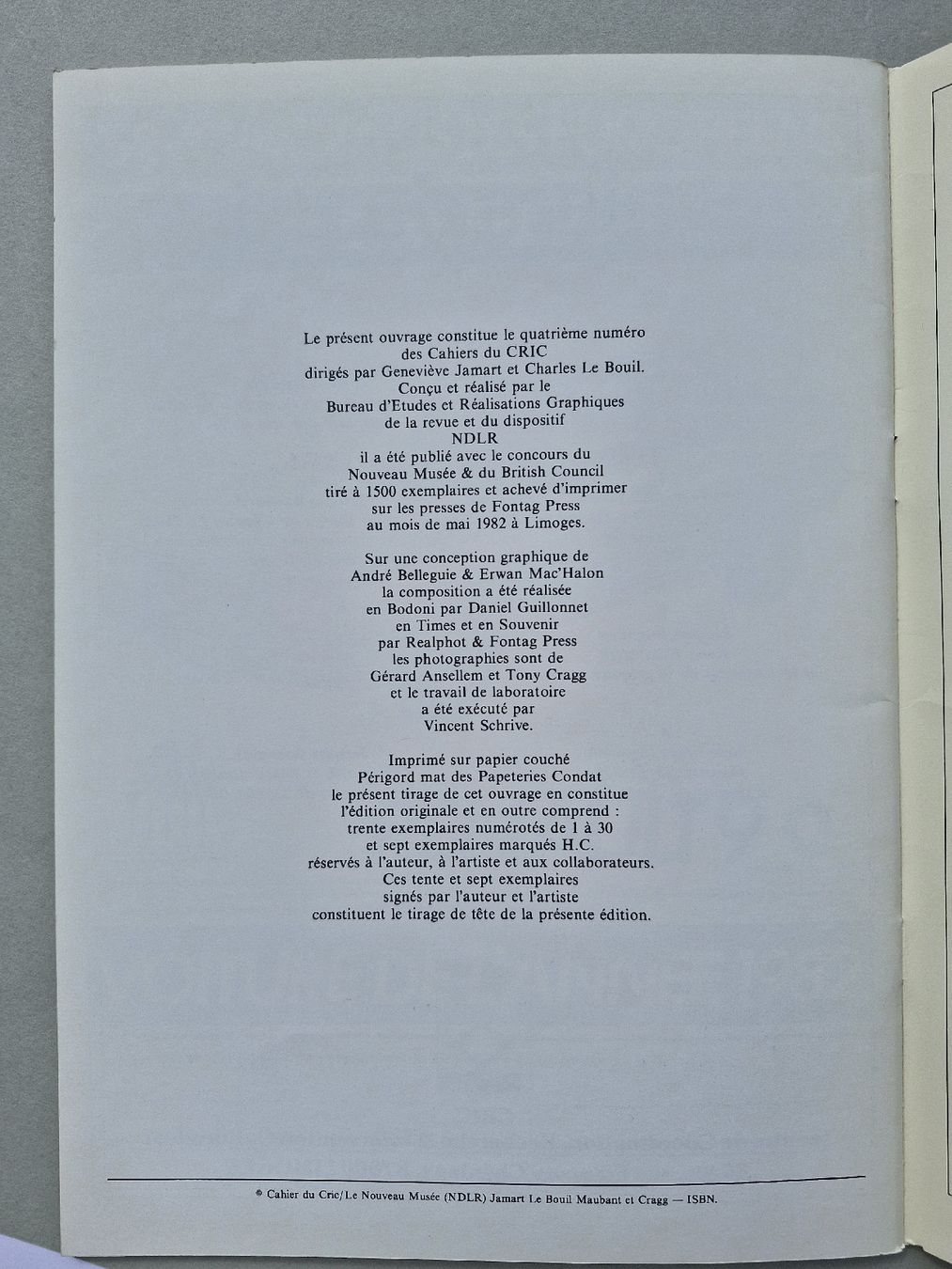 Bücher: à propos de Tony Cragg - Selten! – Gebraucht aus Zürich von Secretariat11 3
