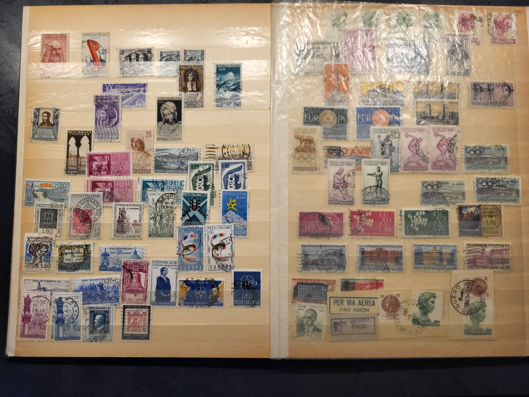 Alle Briefmarken: Sammlung Album - Italien – Gebraucht aus Rümlang von Turrin 5